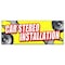 Signmission CAR STEREO INSTALLATIONBANNER SIGN sales service mp3 repair amps deck B-Car Stereo Installation - alternate 1